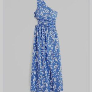 NEW Abercrombie & Fitch One Shoulder Cutout Maxi Dress Size Small